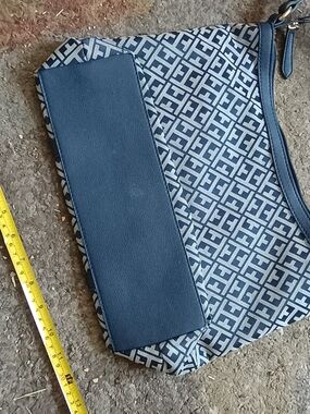 Tommy Hilfiger Navy & White Monogram Shoulder Bag